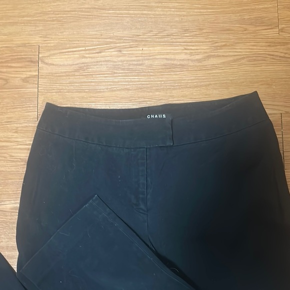 Woman’s Chaus Dark Navy Dress Trousers Straight Legs Classy & Cute Size 10 - Picture 4 of 9